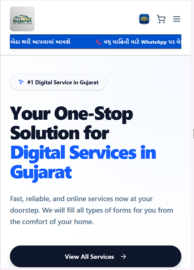 Gujarat online solution - Web Development Case Study | Mahadev Web